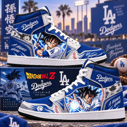 Son Goku x MLB Baseball Fan High Top Sneakers | All 30 Teams Available