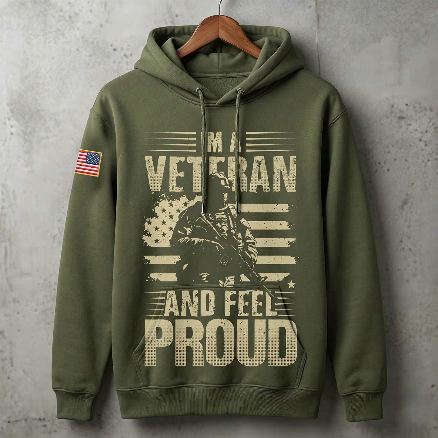 American Veteran Faith Shirt — Jesus Christ Veteran Graphic T-Shirt — Sweatshirt — Hoodie & Zip Hood - Custom Fan Apparel Image 5