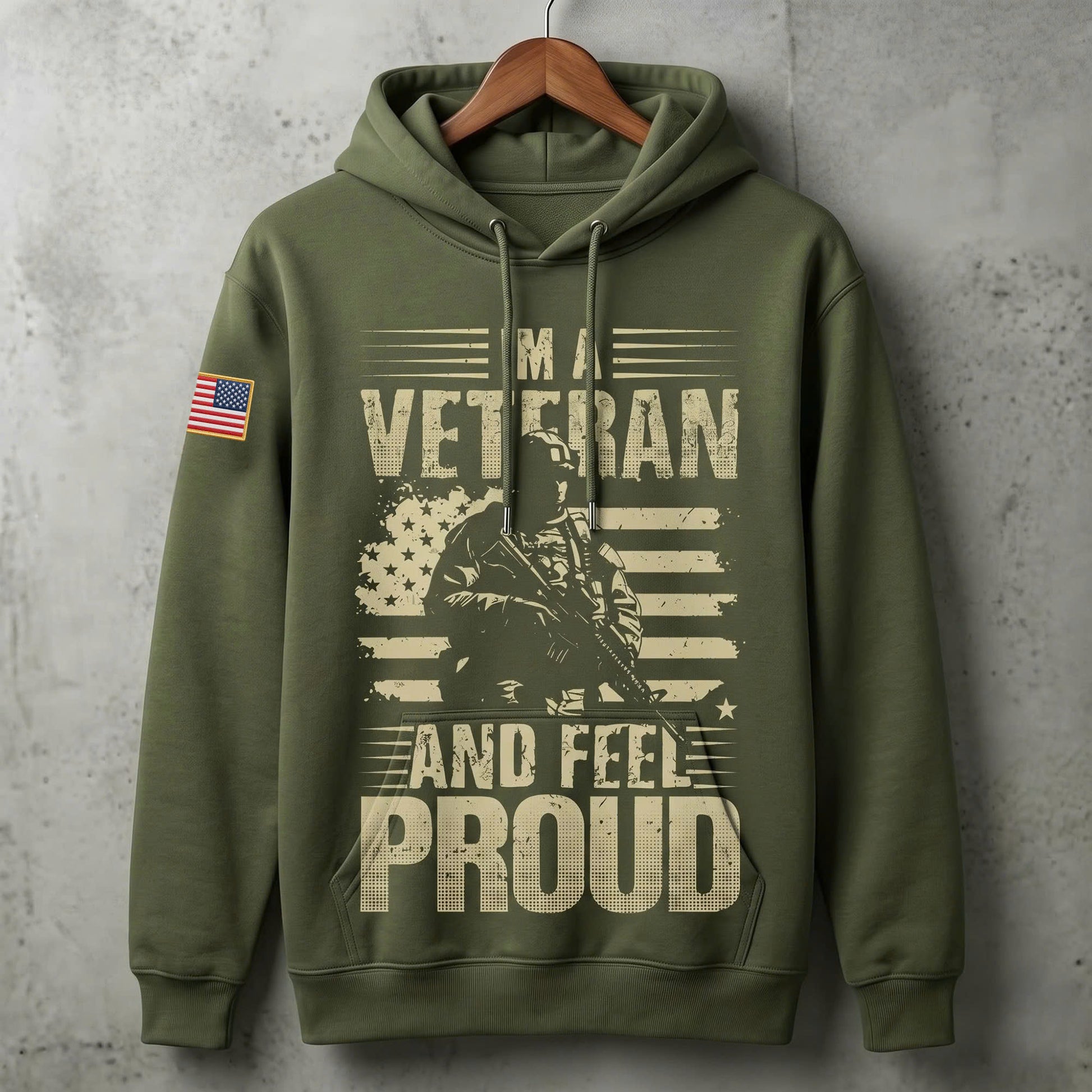 American Veteran Faith Shirt — Jesus Christ Veteran Graphic T-Shirt — Sweatshirt — Hoodie & Zip Hood - Custom Fan Apparel Image 5