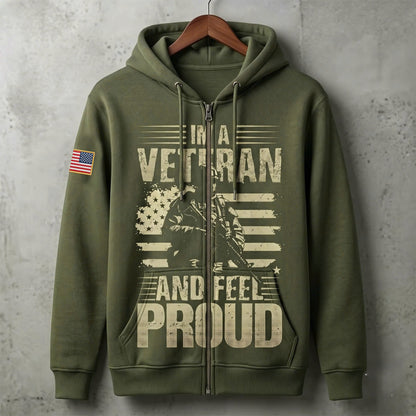 American Veteran Faith Shirt — Jesus Christ Veteran Graphic T-Shirt — Sweatshirt — Hoodie & Zip Hood - Custom Fan Apparel Image 7