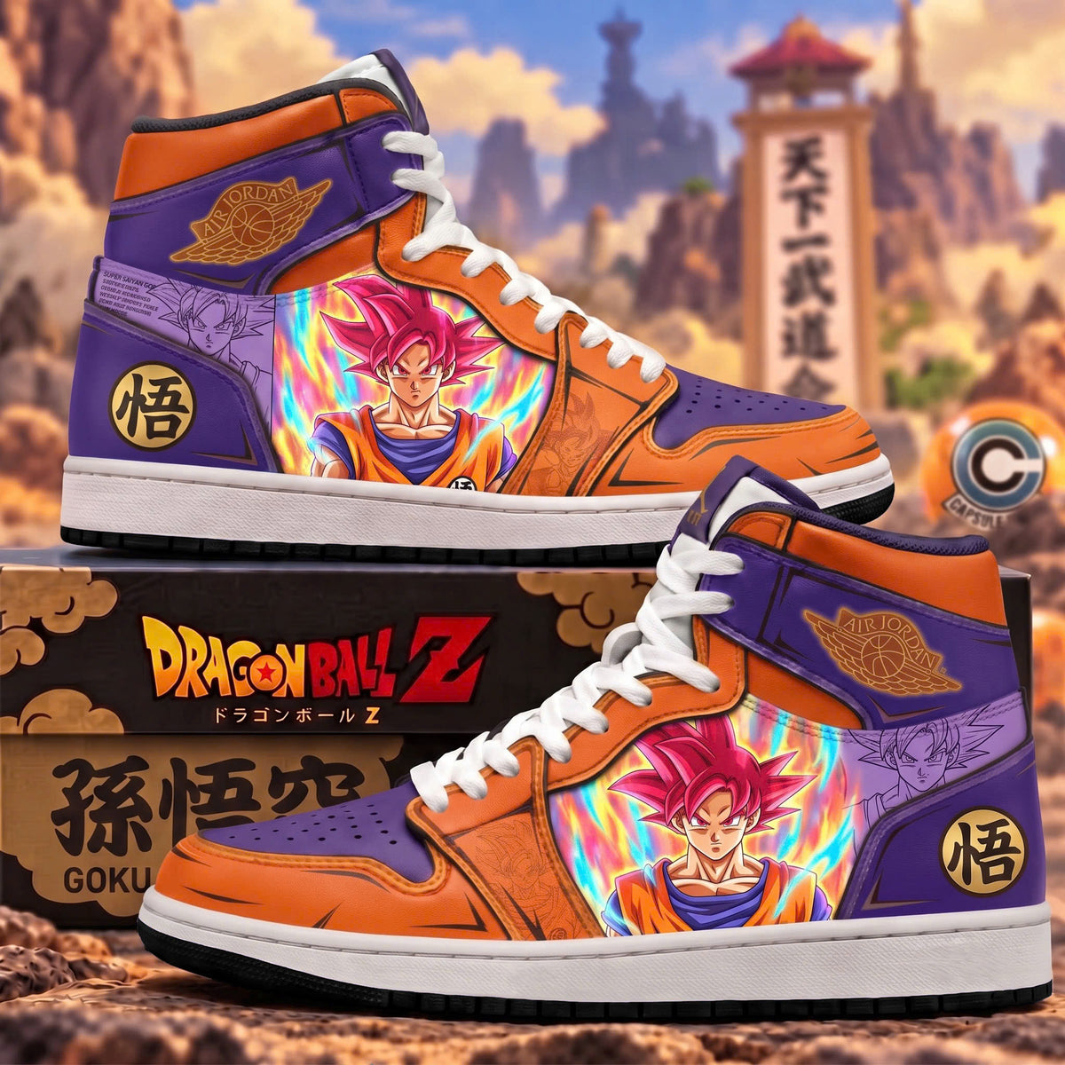 Limited Edition Son Goku Fan Shoes — Anime High Top Sneaker Gift