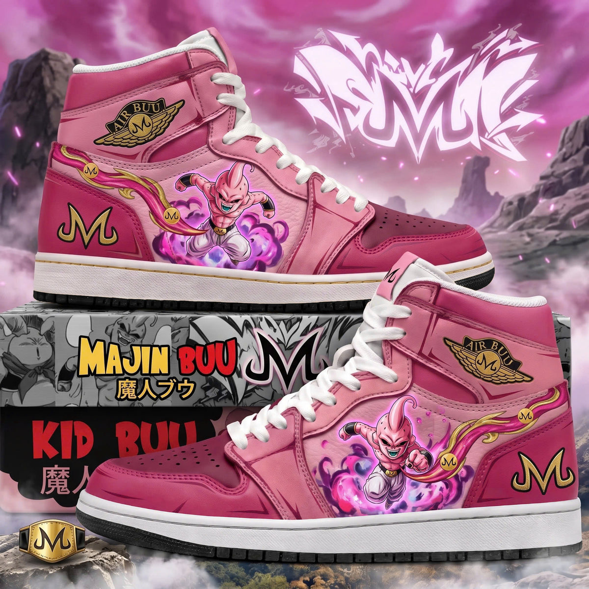 Limited Edition Majin Buu Fan Shoes — Anime High Top Sneaker Gift