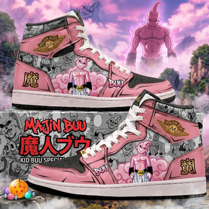 Limited Edition Majin Buu Fan Shoes — Anime High Top Sneaker Gift