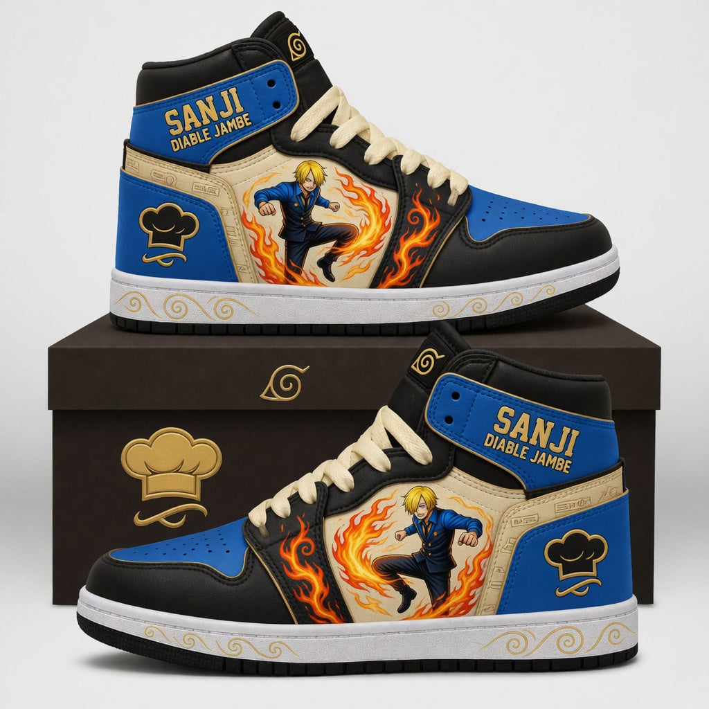 Anime Fan Edition High Top Sneakers — Anime Inspired Inspired Fan Shoes - Custom Fan Apparel Image 4