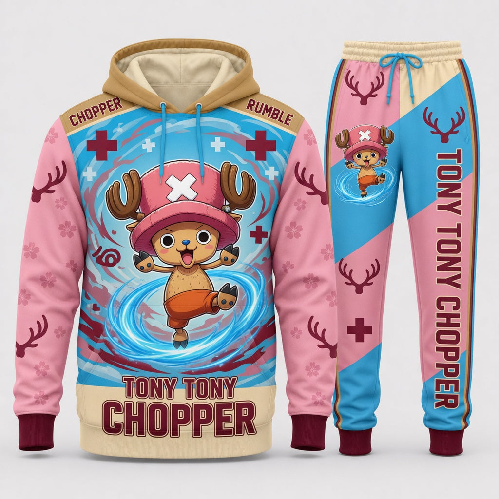 Monkey D. Luffy Hoodie & Sweatpants Tracksuit Set — One Piece Inspired - Custom Fan Apparel Image 10