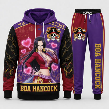 Monkey D. Luffy Hoodie & Sweatpants Tracksuit Set — One Piece Inspired - Custom Fan Apparel Image 9