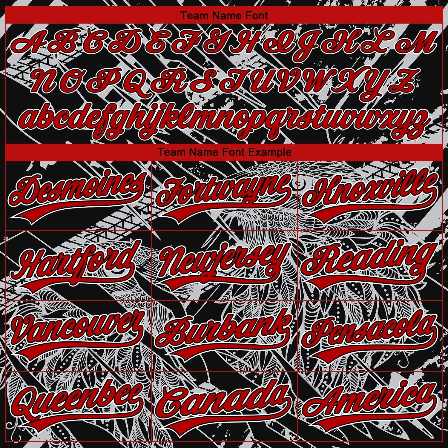 Custom Stitched Black Red Gray-White 3D Pattern Design Animal Eagle Sports Pullover Sweatshirt Hoodie