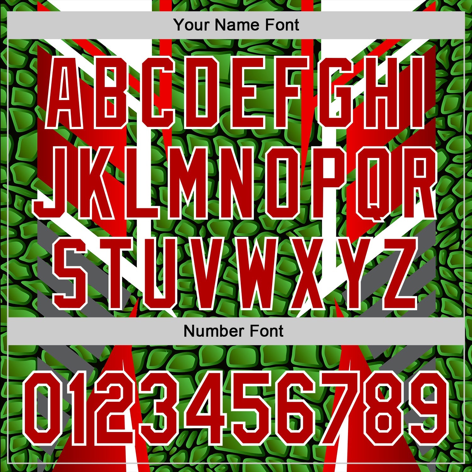 Custom Stitched Green Red-White 3D Pattern Design Crocodile Skin Print Sportswear Pullover Sweatshirt Hoodie