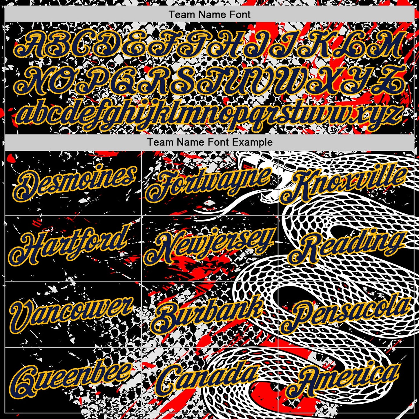Custom Stitched White Navy Black Red-Gold 3D Pattern Design Snake Skin Print Sportswear Pullover Sweatshirt Hoodie
