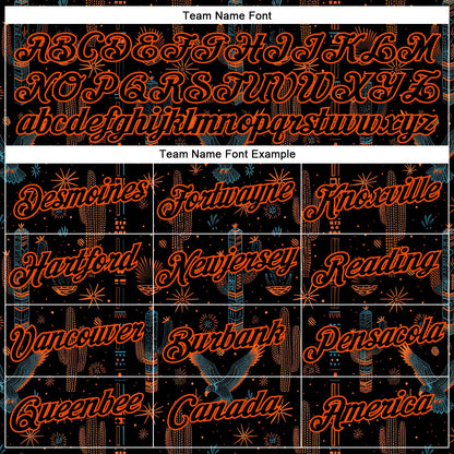 Custom Black Orange 3D Pattern Design Western Cowboy Tribal Ethnic Sports Pullover Sweatshirt Hoodie