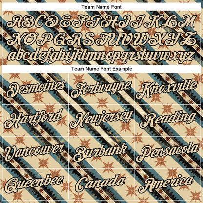 Custom Cream City Cream-Black 3D Pattern Design Western Cowboy Tribal Ethnic Sports Pullover Sweatshirt Hoodie