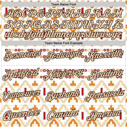 Custom White City Cream-Brown 3D Pattern Design Western Cowboy Tribal Ethnic Sports Pullover Sweatshirt Hoodie