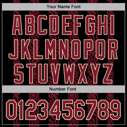 Custom Stitched Black Crimson-Cream Abstract Shape Pattern Sports Pullover Sweatshirt Hoodie