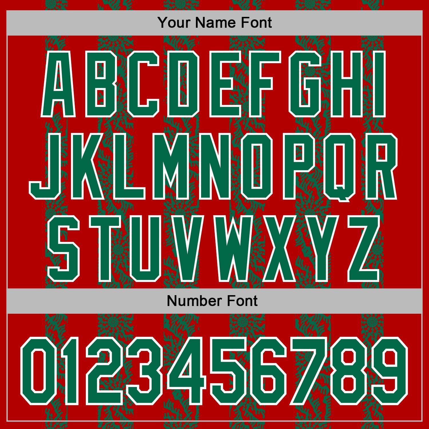 Custom Stitched Red Kelly Green-White Abstract Shape Pattern Sports Pullover Sweatshirt Hoodie