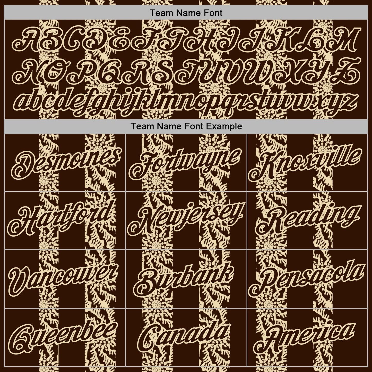 Custom Stitched Brown Cream Abstract Shape Pattern Sports Pullover Sweatshirt Hoodie