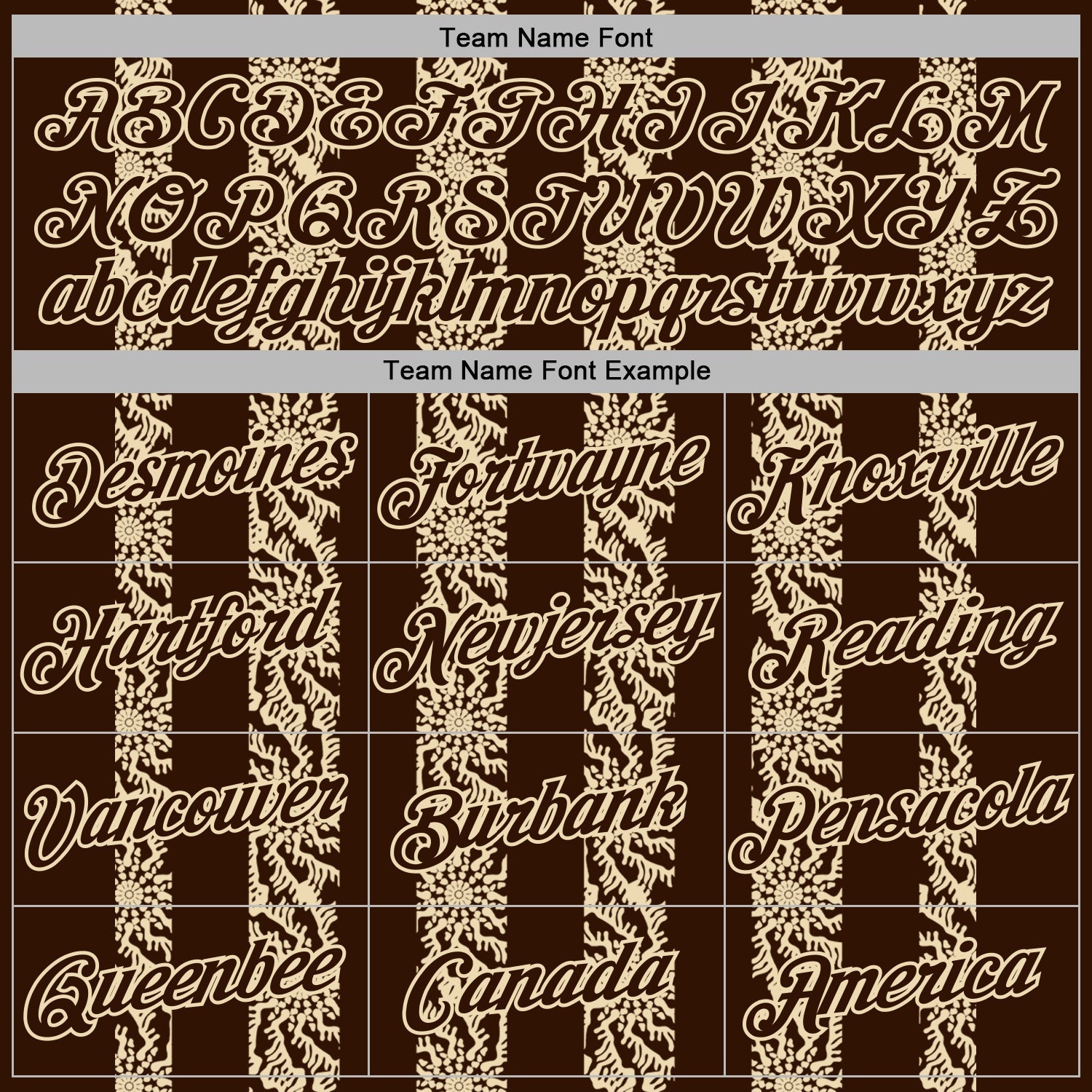 Custom Stitched Brown Cream Abstract Shape Pattern Sports Pullover Sweatshirt Hoodie