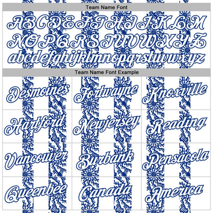 Custom Stitched White Royal Abstract Shape Pattern Sports Pullover Sweatshirt Hoodie