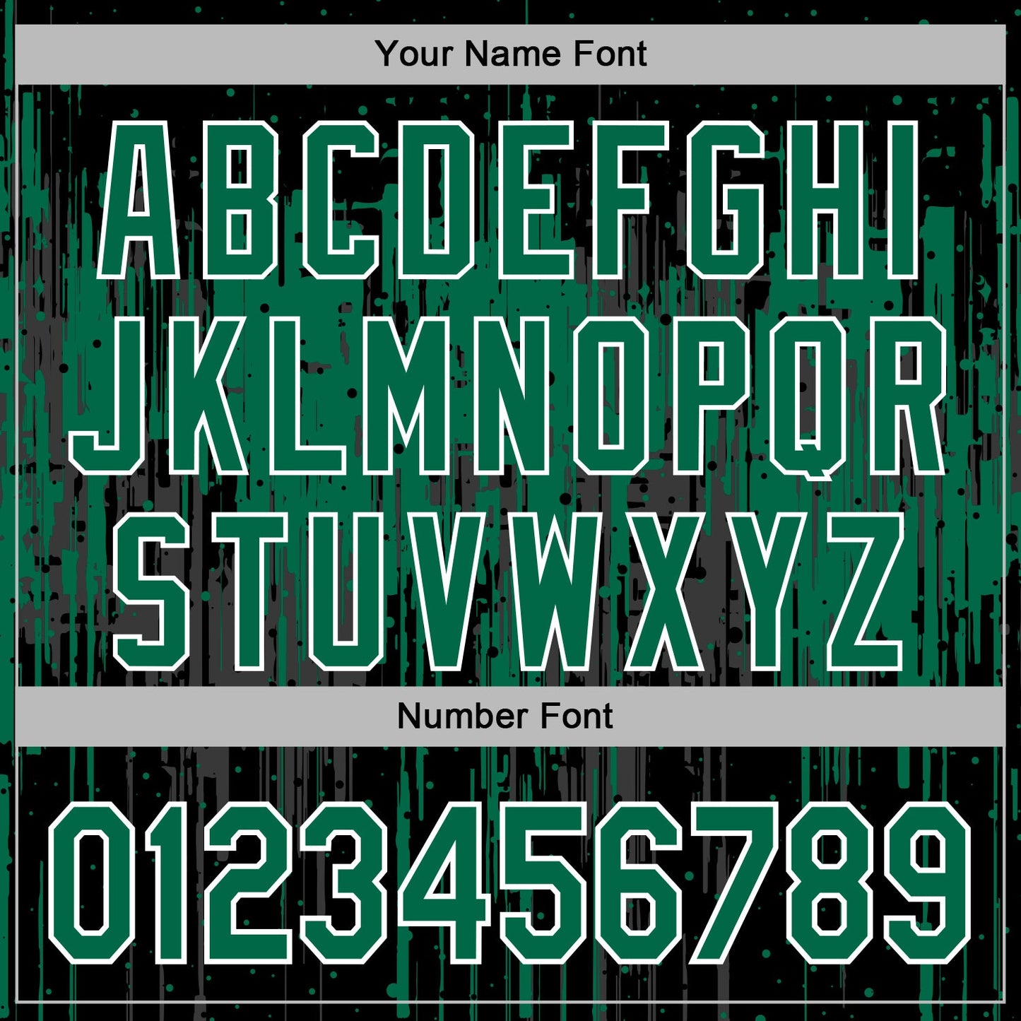 Custom Stitched Black Kelly Green-White Dripping Splatter Sports Pullover Sweatshirt Hoodie