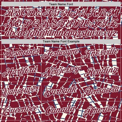 Custom Stitched Crimson White 3D Pattern Design Line Sports Pullover Sweatshirt Hoodie
