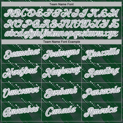 Custom Stitched Green Gray-White Slant Lines Sports Pullover Sweatshirt Hoodie