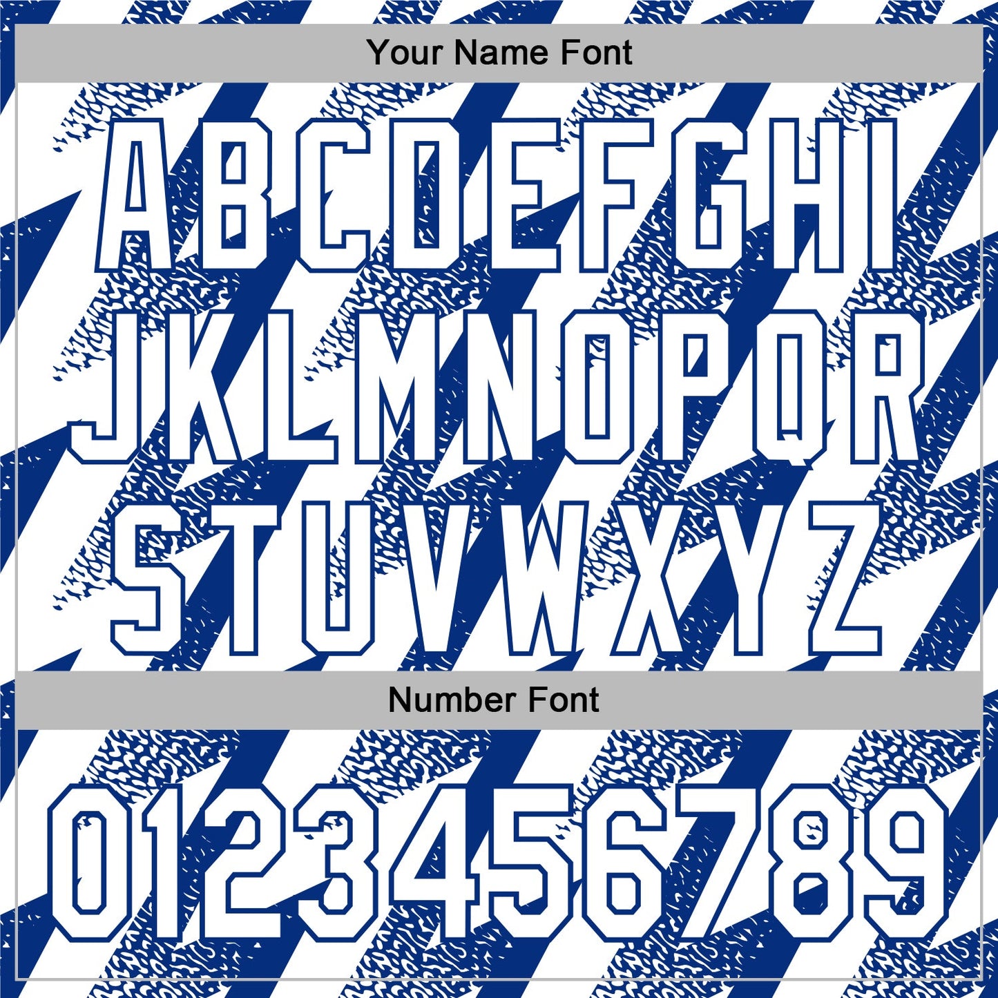 Custom Stitched White Royal Zigzag Shape Sports Pullover Sweatshirt Hoodie