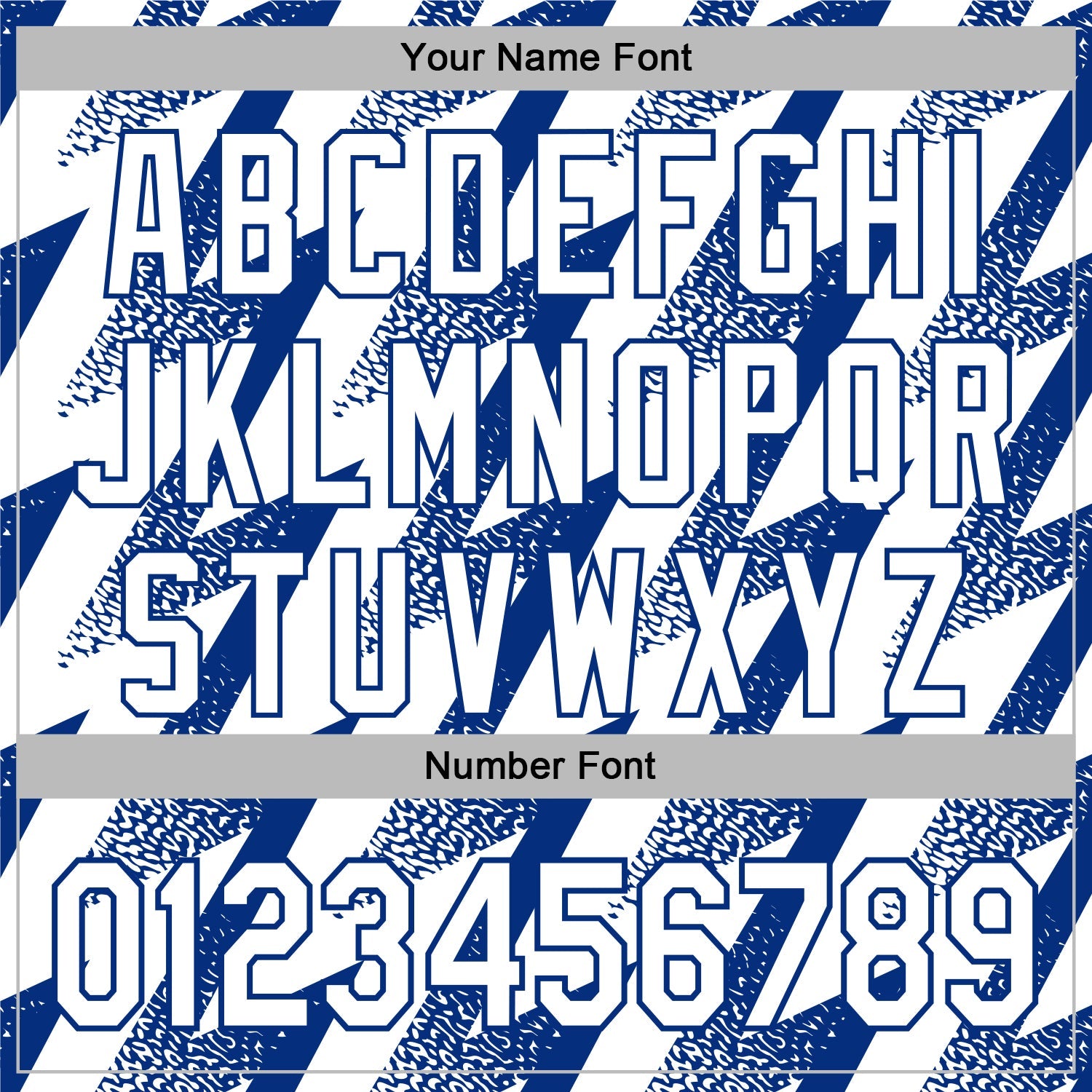 Custom Stitched White Royal Zigzag Shape Sports Pullover Sweatshirt Hoodie