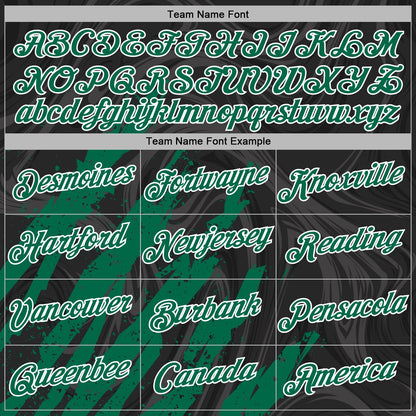 Custom Stitched Black Kelly Green-White Splash Sports Pullover Sweatshirt Hoodie