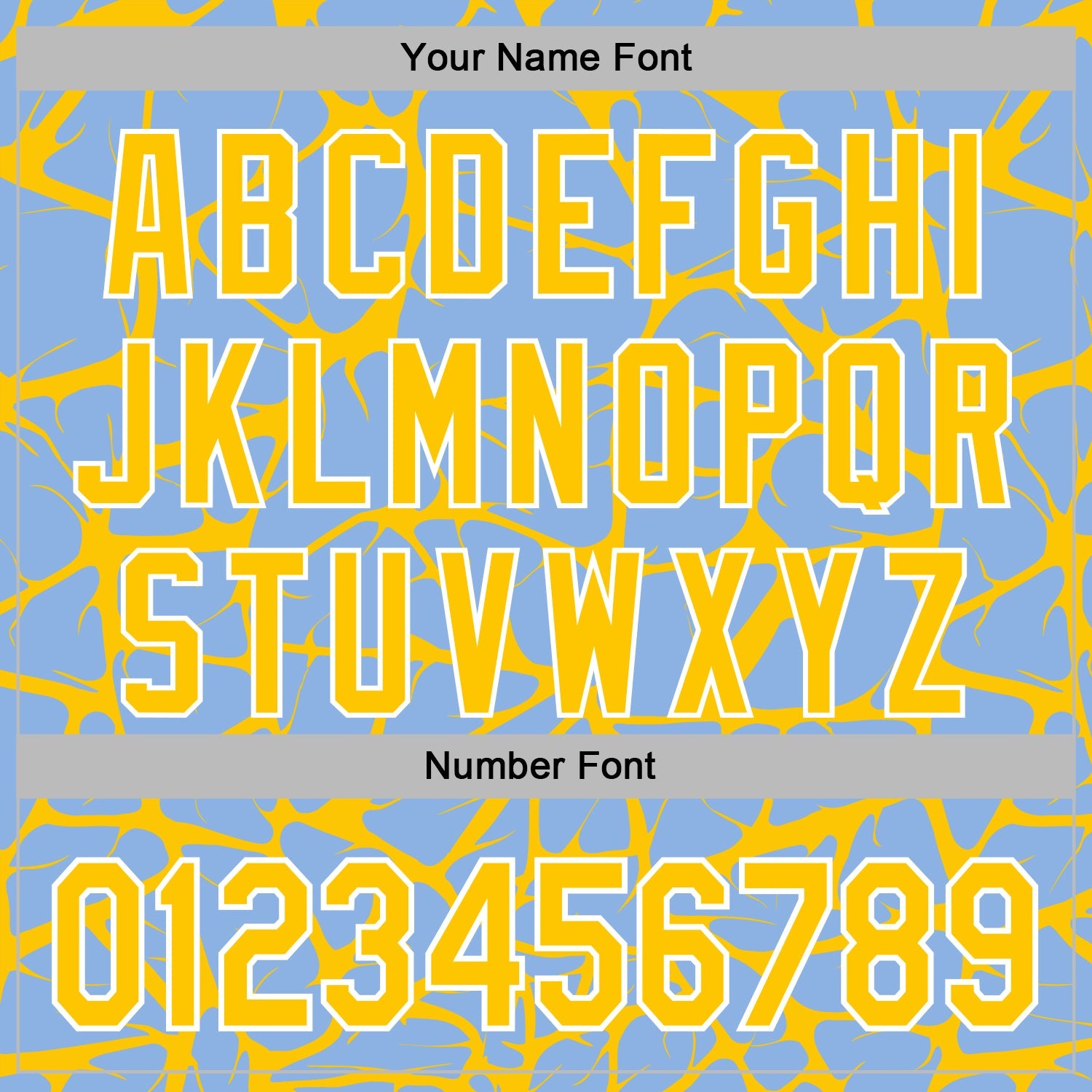 Custom Stitched Light Blue Yellow-White Abstract Network Pattern Sports Pullover Sweatshirt Hoodie