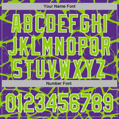 Custom Stitched Purple Neon Green-White Abstract Network Pattern Sports Pullover Sweatshirt Hoodie