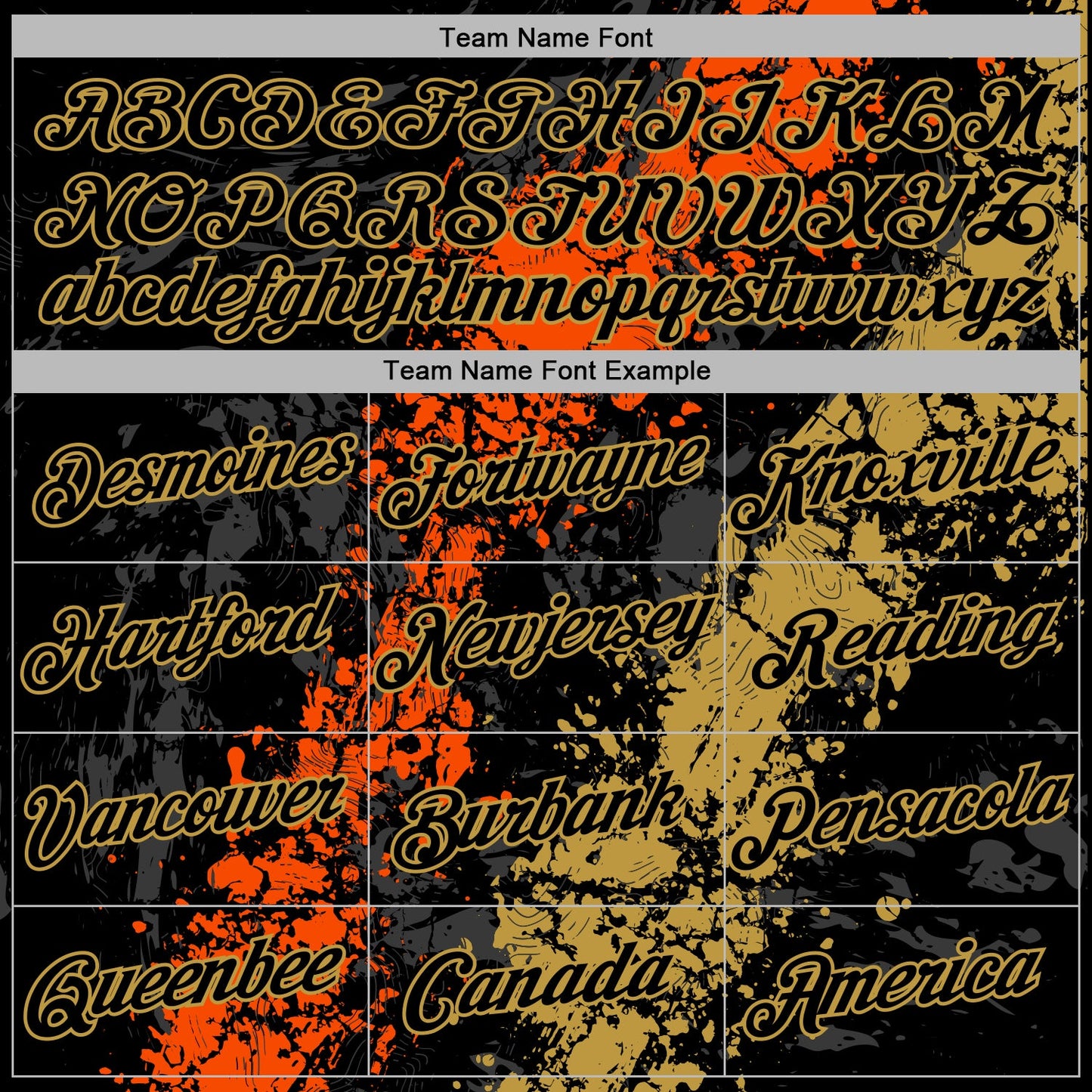 Custom Stitched Black Orange-Old Gold Splash Sports Pullover Sweatshirt Hoodie