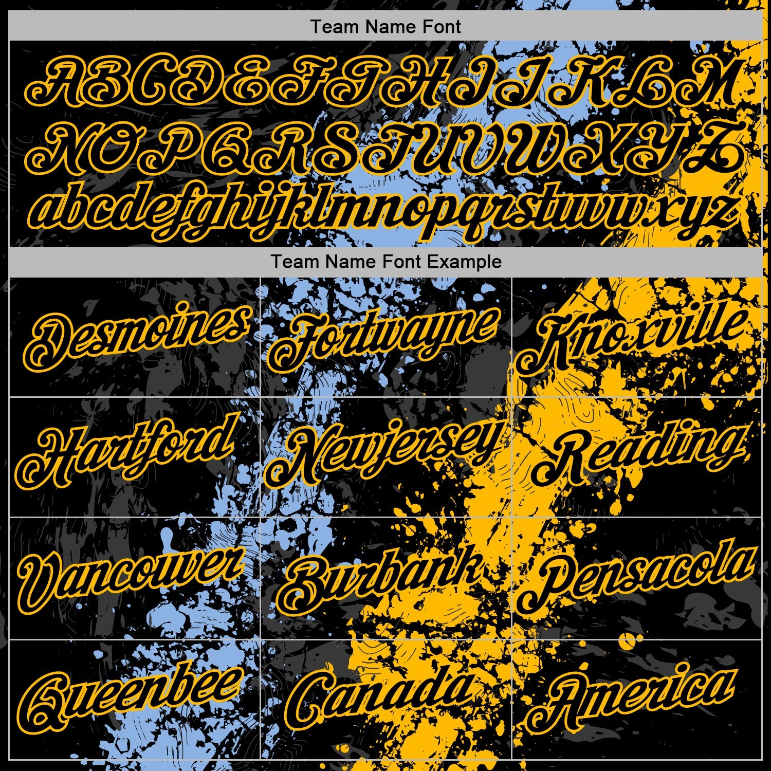 Custom Stitched Black Light Blue-Gold Splash Sports Pullover Sweatshirt Hoodie