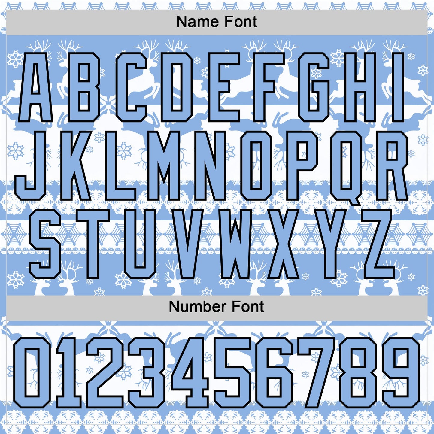 Custom White Light Blue-Black 3D Christmas Ugly Sweater Hockey Lace Neck Jersey