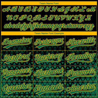 Custom Stitched Black Kelly Green-Gold 3D Pattern Design Geometrico Graph Sports Pullover Sweatshirt Hoodie