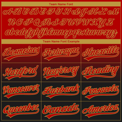 Custom Stitched Black Red-Old Gold 3D Pattern Design Leopardo Sports Pullover Sweatshirt Hoodie