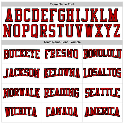 Custom White Red-Black 3D Pattern Design Game Day New Jersey Inspired Sports Pullover Sweatshirt Hoodie
