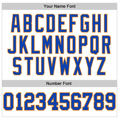 Custom White Thunder Blue-Bay Orange 3D Pattern Design Game Day New York Inspired Sports Pullover Sweatshirt Hoodie