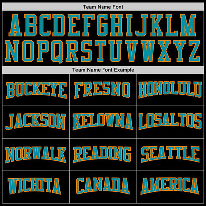 Custom Black Teal-Bay Orange 3D Pattern Design Game Day San Jose Inspired Sports Pullover Sweatshirt Hoodie