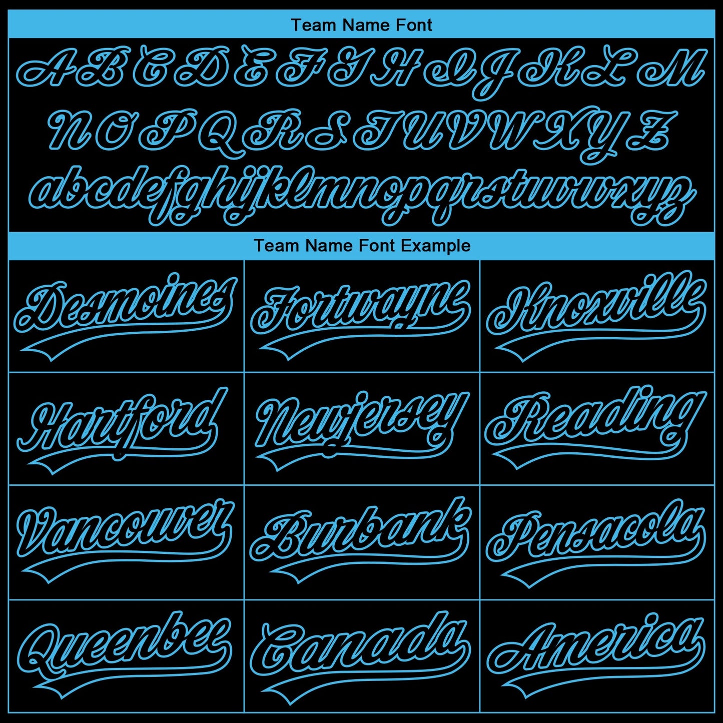 Custom Stitched Black Sky Blue E-sports Pattern Pullover Sweatshirt Hoodie