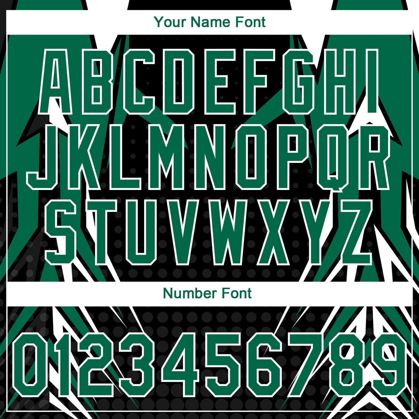 Custom Stitched Kelly Green Black-White E-sports Pattern Pullover Sweatshirt Hoodie
