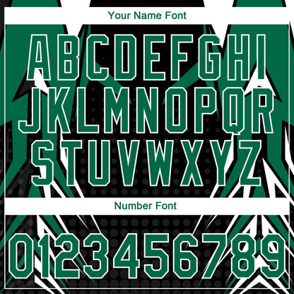 Custom Stitched Kelly Green Black-White E-sports Pattern Pullover Sweatshirt Hoodie