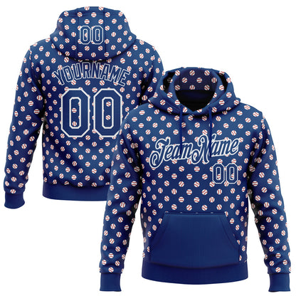 Custom Stitched US Navy Blue White Baseball Game Day Indianapolis Inspired Sports Pullover Sweatshirt Hoodie
