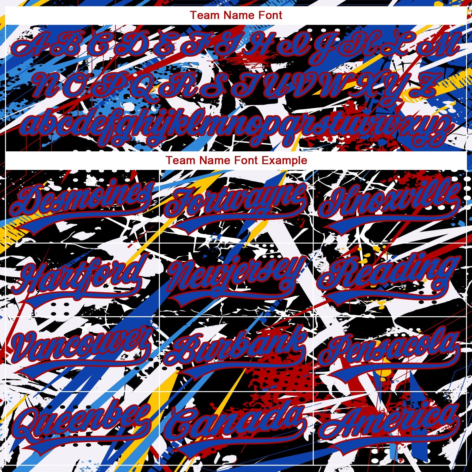 Custom Stitched Graffiti Pattern Thunder Blue-Red Abstract Splatter Sports Pullover Sweatshirt Hoodie