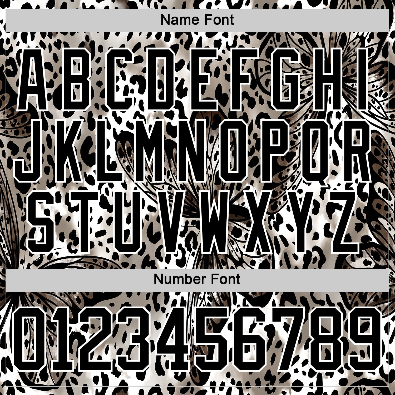 Custom White Black Leopard Print Hockey Lace Neck Jersey