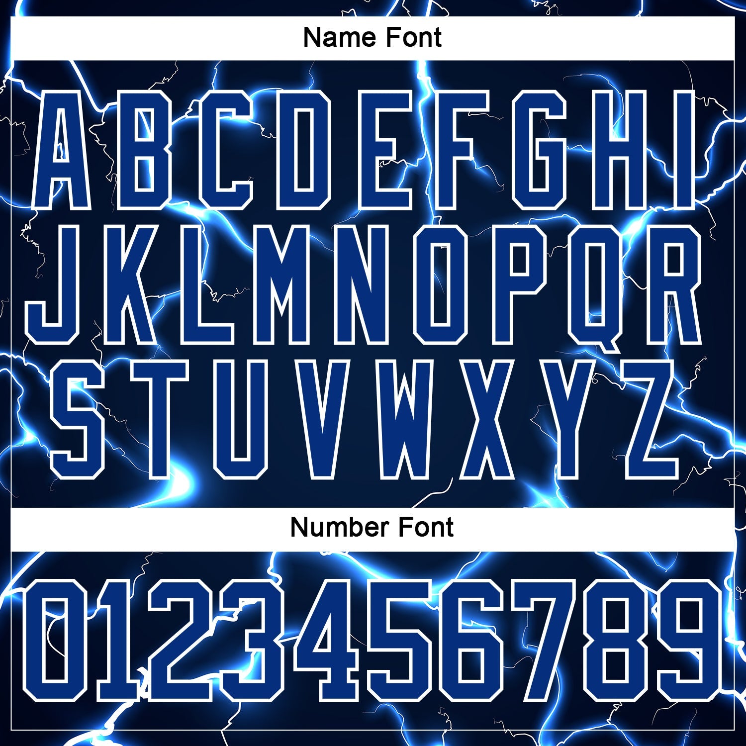 Custom Navy Royal-White Lightning Hockey Lace Neck Jersey
