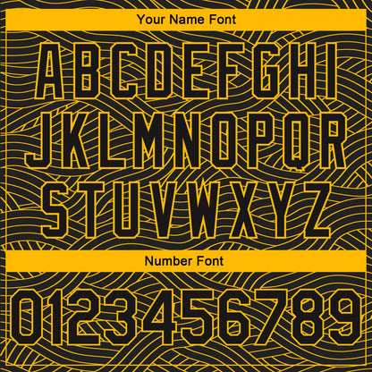 Custom Black Gold Authentic City Edition Basketball Jersey