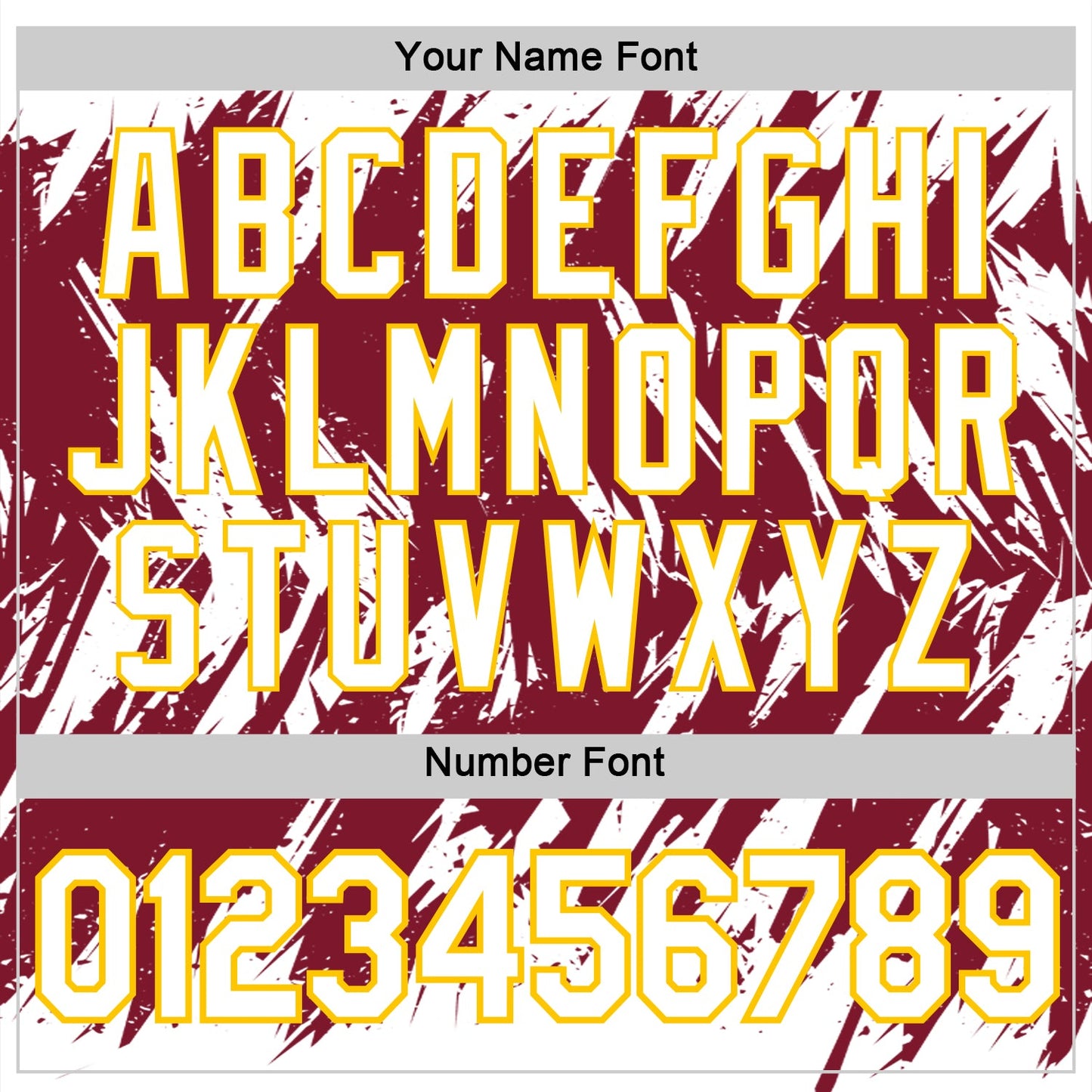 Custom White Crimson-Yellow Torn Sharp Brush Stroke Splatter Performance T-Shirt