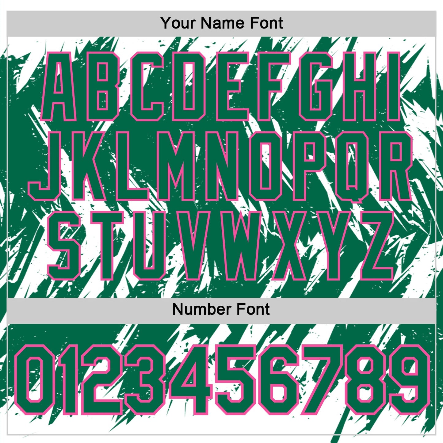 Custom White Kelly Green-Pink Torn Sharp Brush Stroke Splatter Performance T-Shirt