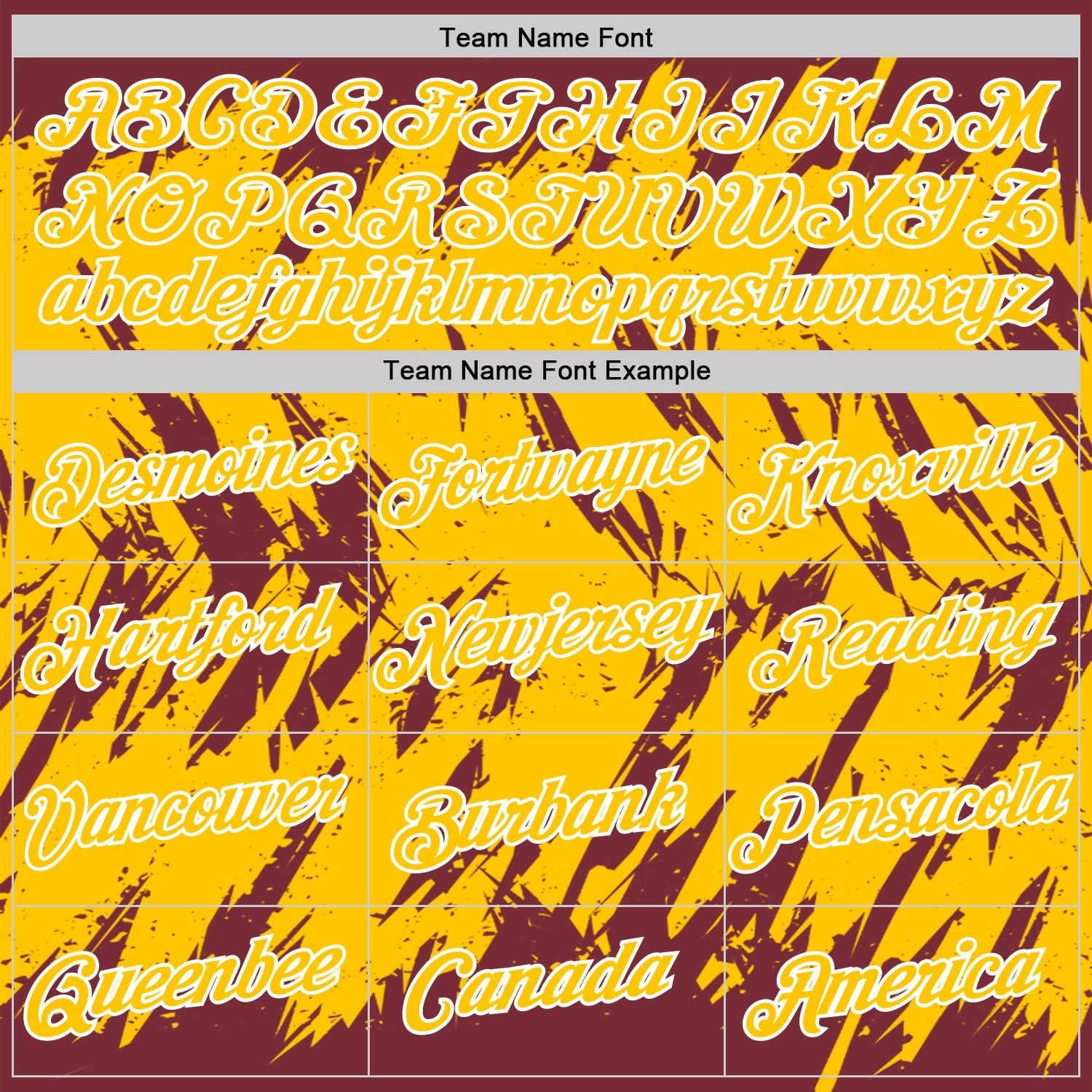 Custom Burgundy Yellow-White Torn Sharp Brush Stroke Splatter Performance T-Shirt