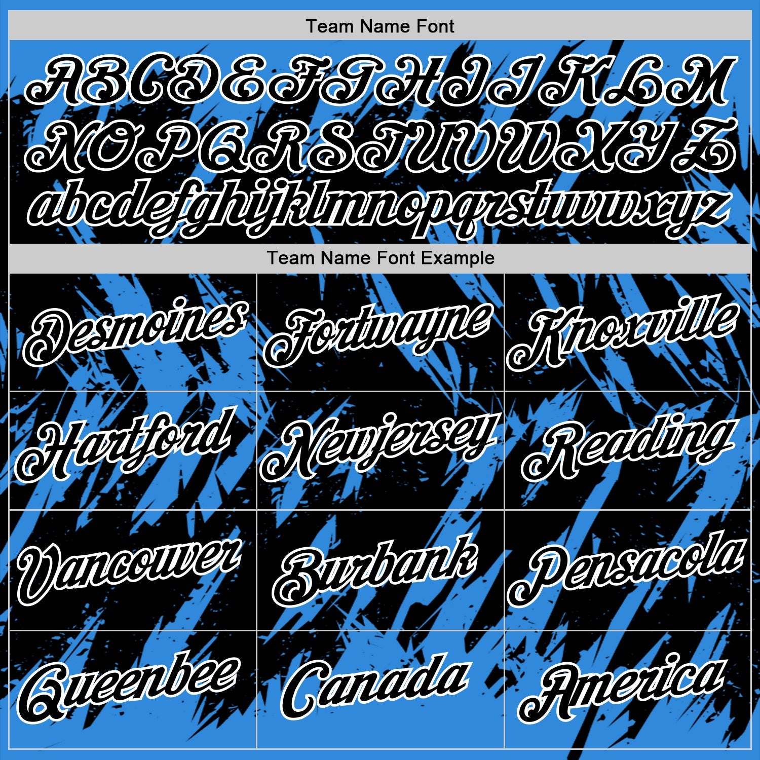 Custom Powder Blue Black-White Torn Sharp Brush Stroke Splatter Performance T-Shirt