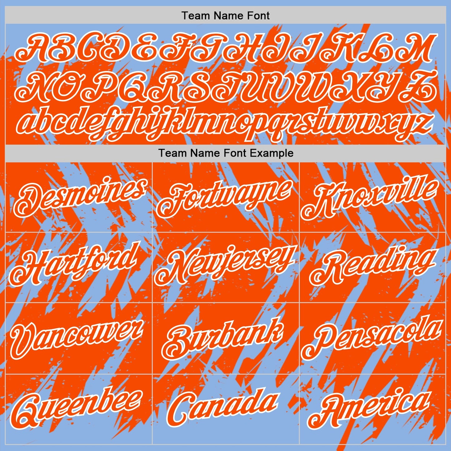 Custom Light Blue Orange-White Torn Sharp Brush Stroke Splatter Performance T-Shirt